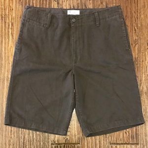 Mens Gap Sz 38 Fav Khaki Flat Front Brown Shorts